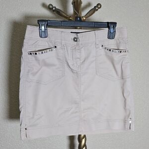 White House Black Market Beige Skirt